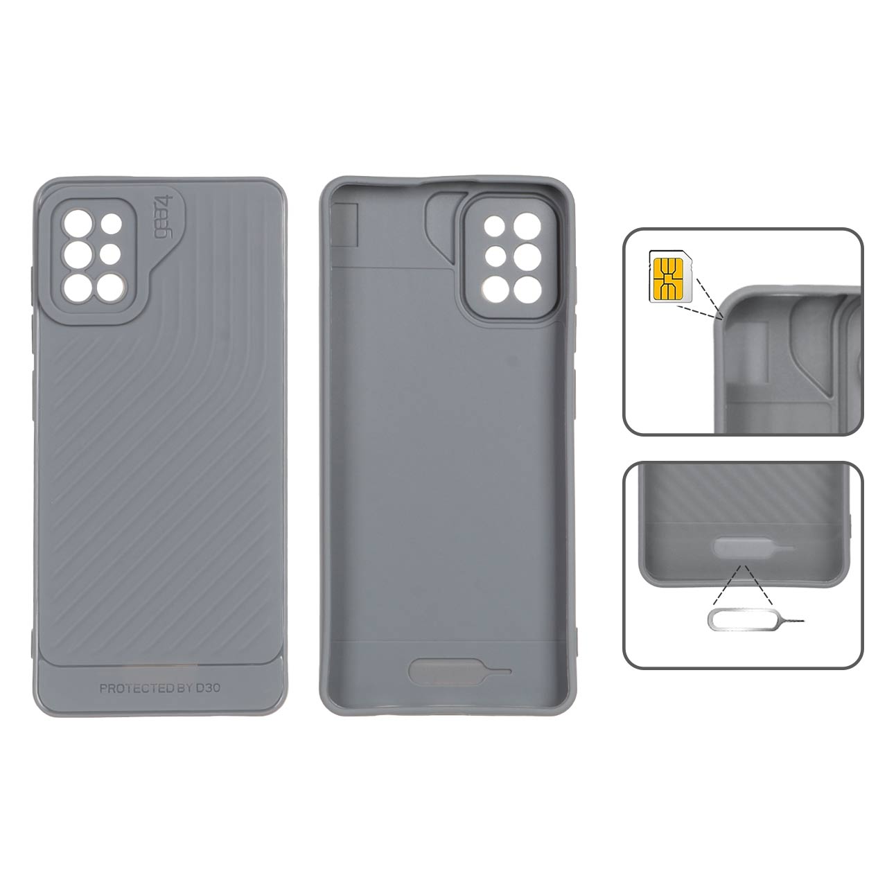 1186426 قاب Gear4 کبریتی Samsung Galaxy A51 / M40s - طوسی - تصویر 1