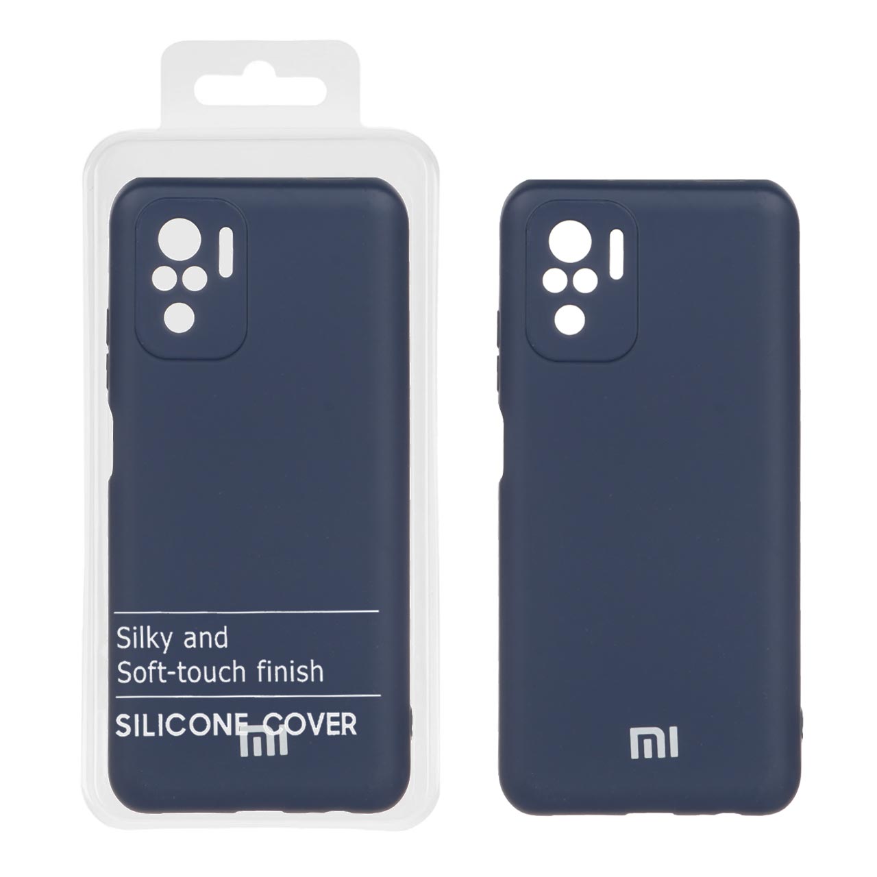 1187028 قاب نیو سیلیکون محافظ لنزدار Xiaomi Redmi Note 10 4G / Redmi Note 10S / Poco M5S - RFF - سرمه ای (پک دار) - تصویر 1