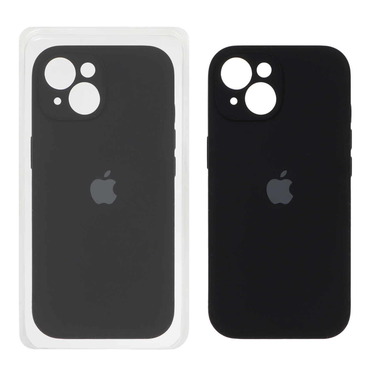 1188192 قاب سیلیکونی پاک کنی محافظ لنزدار اورجینال Apple iPhone 15 - مشکی (پک اصلی) - تصویر 1