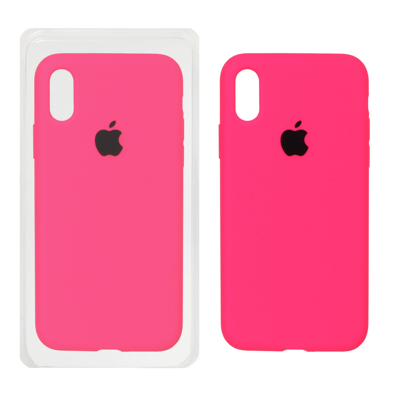 1188554 قاب سیلیکونی پاک کنی اورجینال Apple iPhone X / iPhone XS - صورتی فانتزی (پک اصلی) - تصویر 1