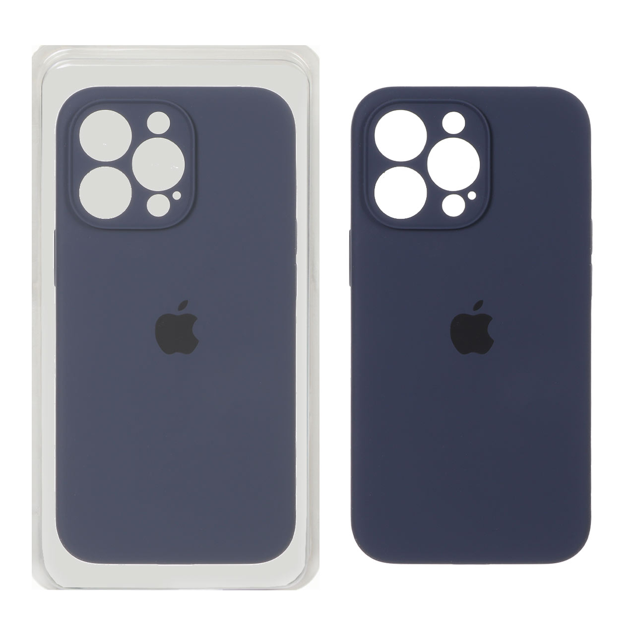 1190054 قاب سیلیکونی پاک کنی محافظ لنزدار اورجینال Apple iPhone 13 Pro - سرمه ای تیره (پک اصلی) - تصویر 1