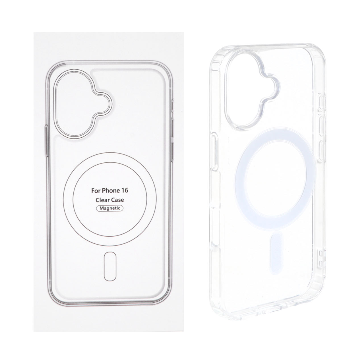 1190734 قاب شفاف Apple iPhone 16 با قابلیت شارژ MagSafe (پک دار) - تصویر 1