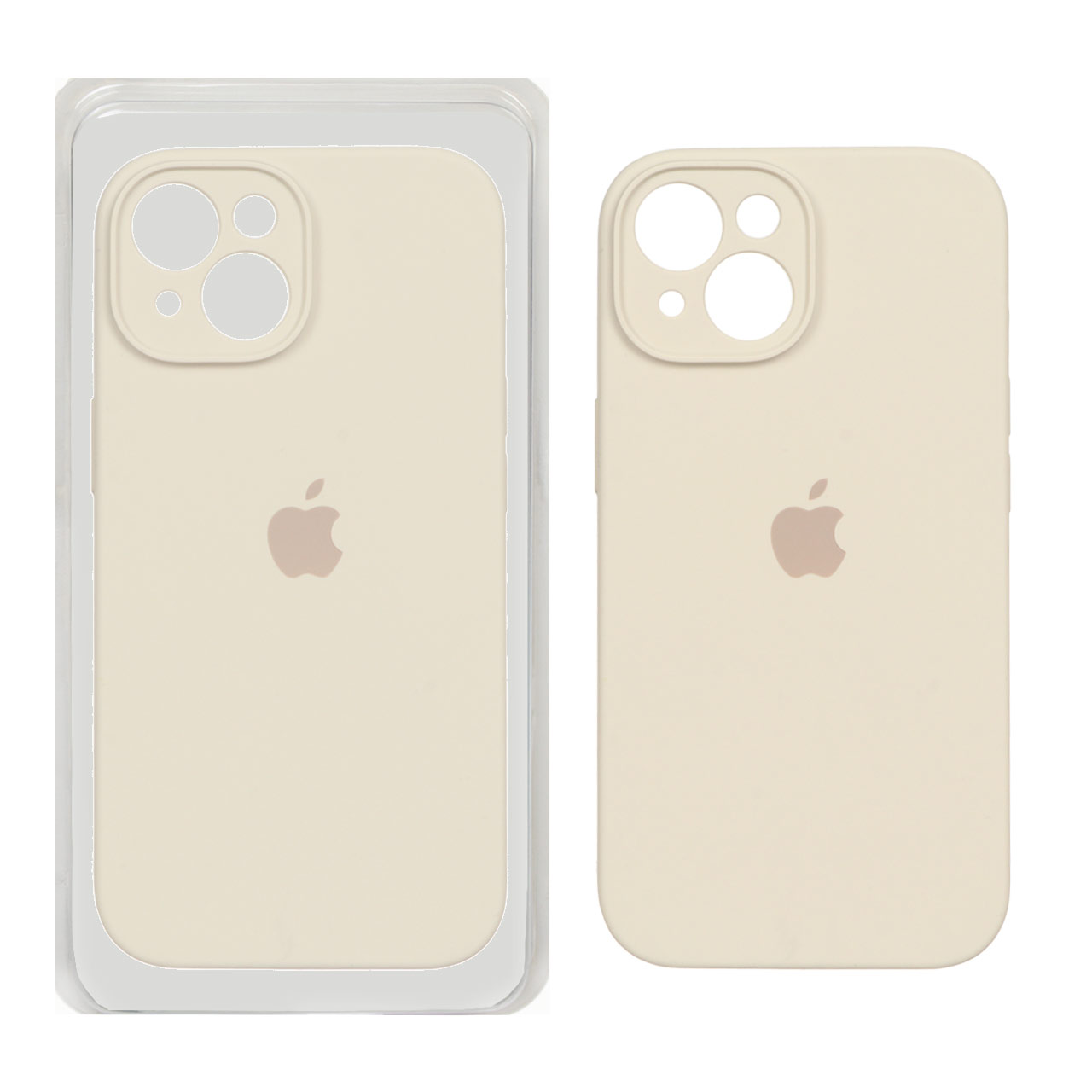 1191608 قاب سیلیکونی پاک کنی محافظ لنزدار اورجینال Apple iPhone 15 - کرم (پک اصلی) - تصویر 1