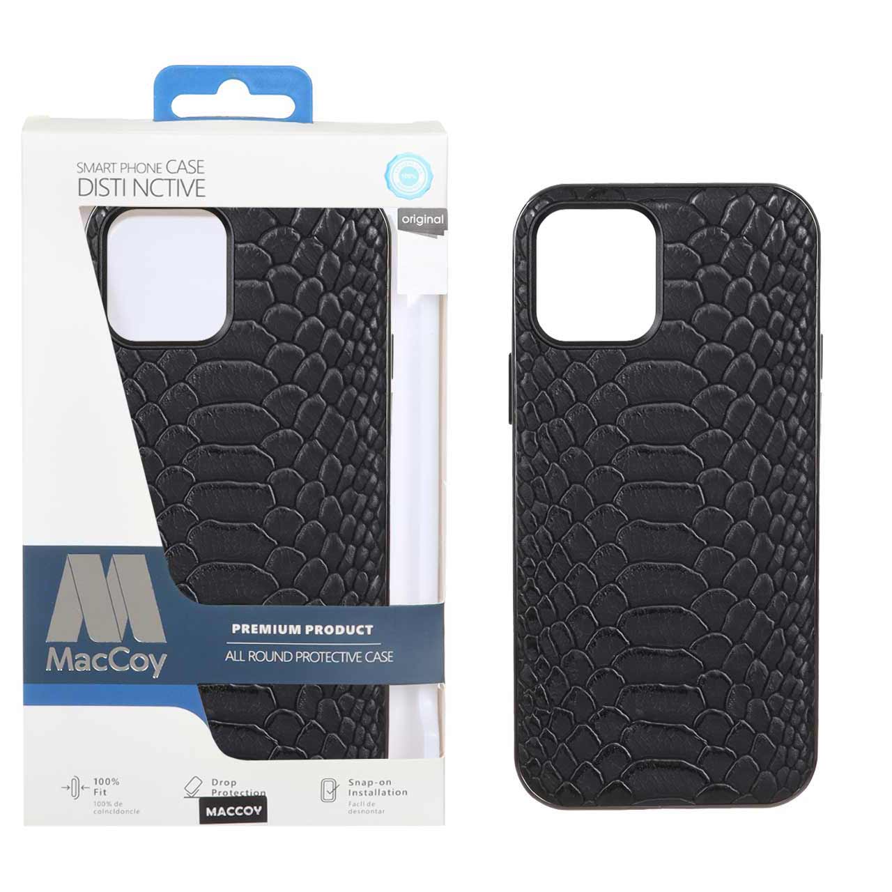 1192968 قاب اورجینال MacCoy چرمی پوست ماری Apple iPhone 12 / iPhone 12 Pro - مشکی (پک دار) - تصویر 1