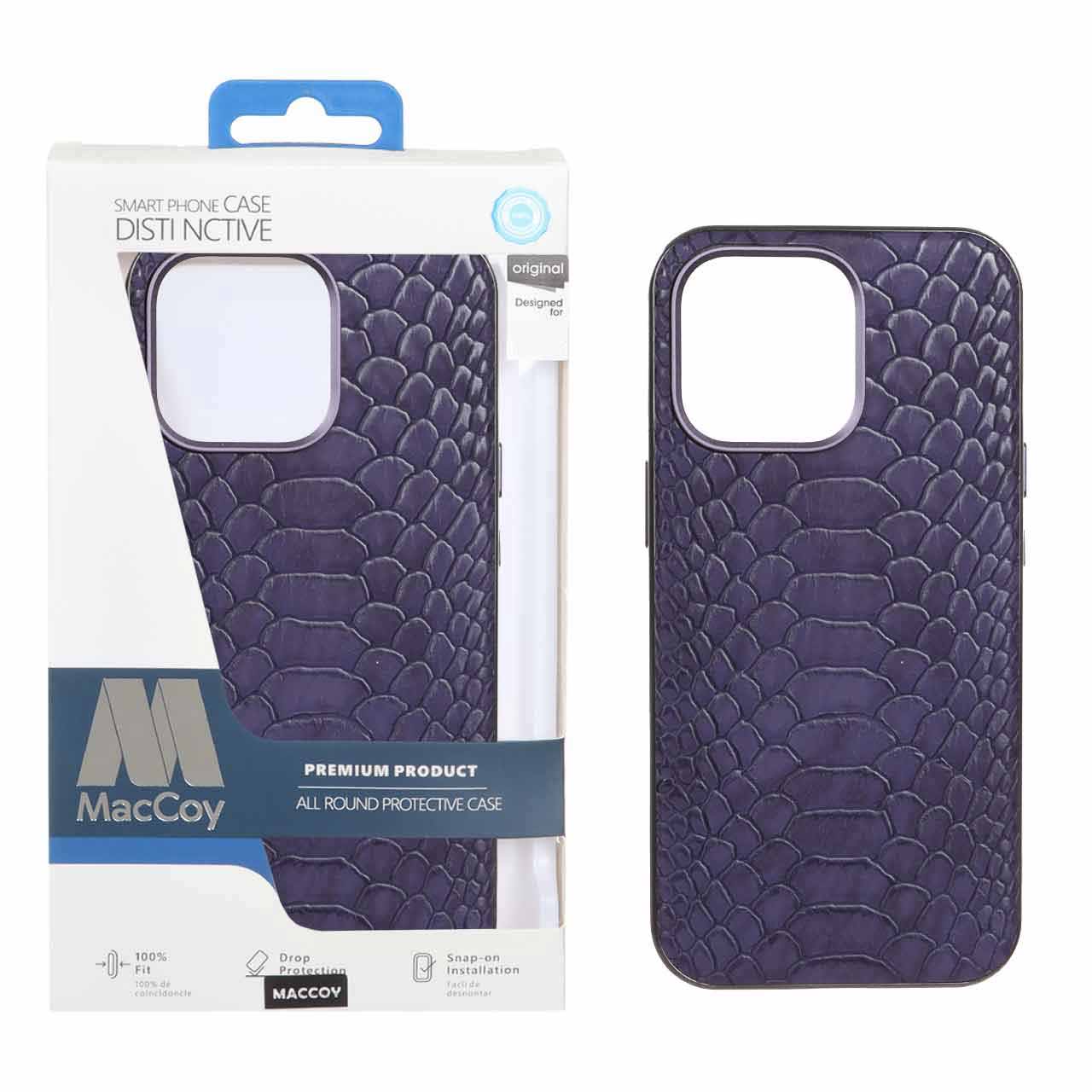 1193006 قاب اورجینال MacCoy چرمی پوست ماری Apple iPhone 13 Pro - بنفش (پک دار) - تصویر 1