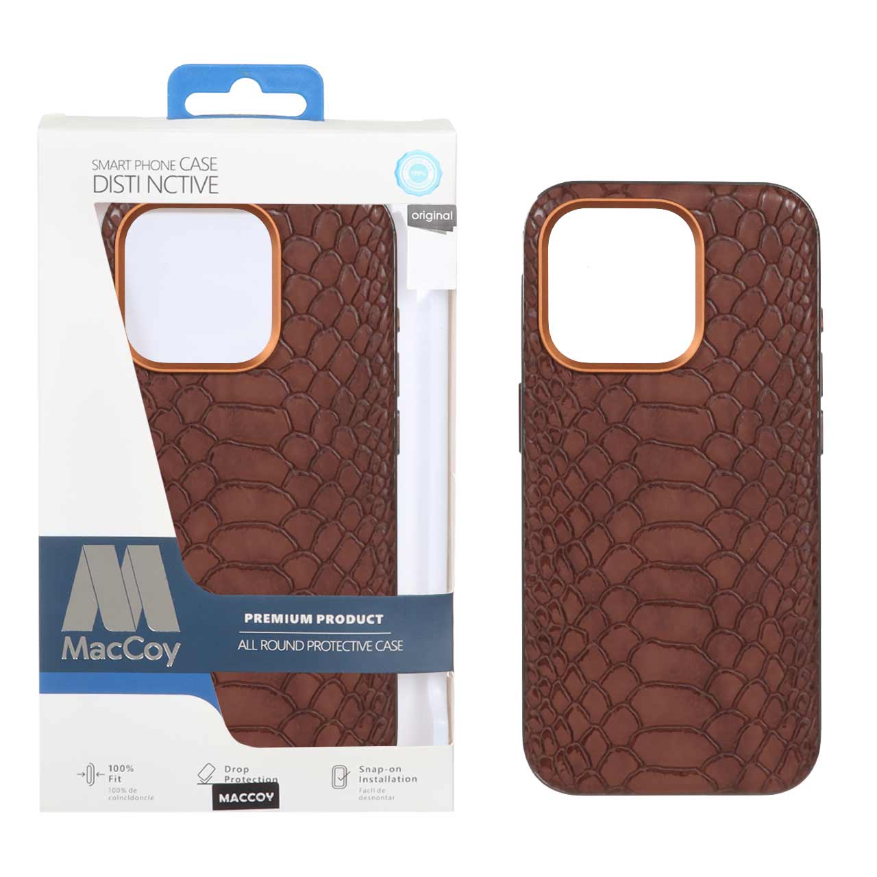 1193022 قاب اورجینال MacCoy چرمی پوست ماری Apple iPhone 15 Pro - قهوه ای (پک دار) - تصویر 1