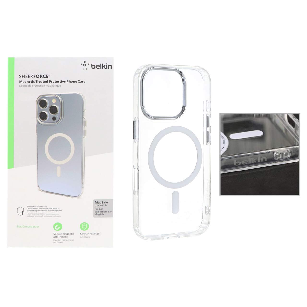 1194126 قاب belkin شفاف Magsafe مدل Apple iPhone 16 Pro (پک دار) - تصویر 1
