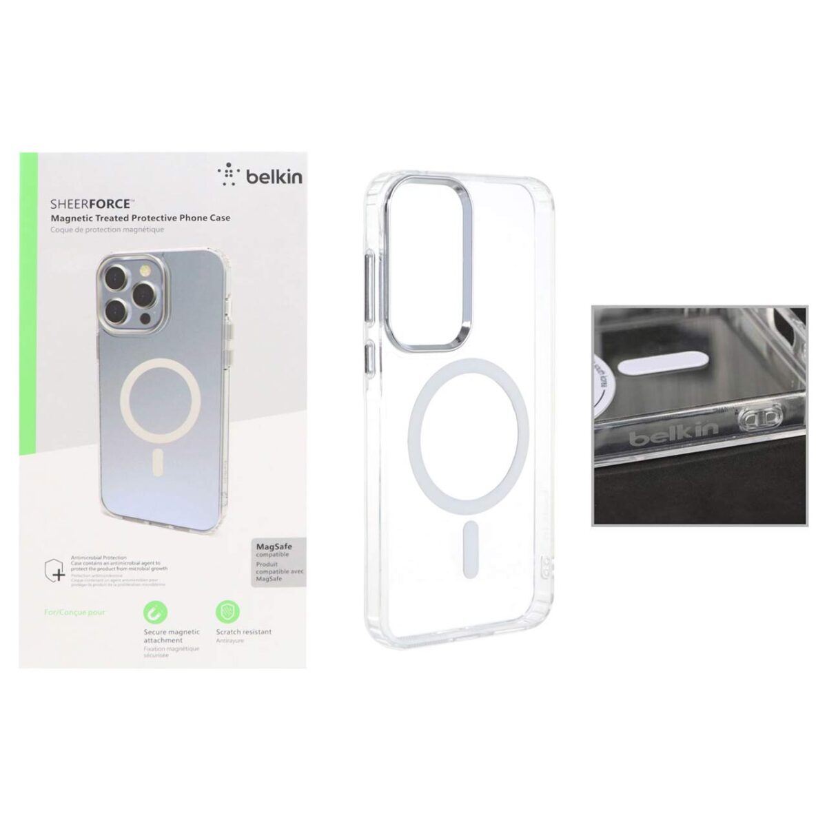 قاب belkin شفاف Magsafe مدل Samsung Galaxy A35 / A55 (پک دار) - تصویر 1