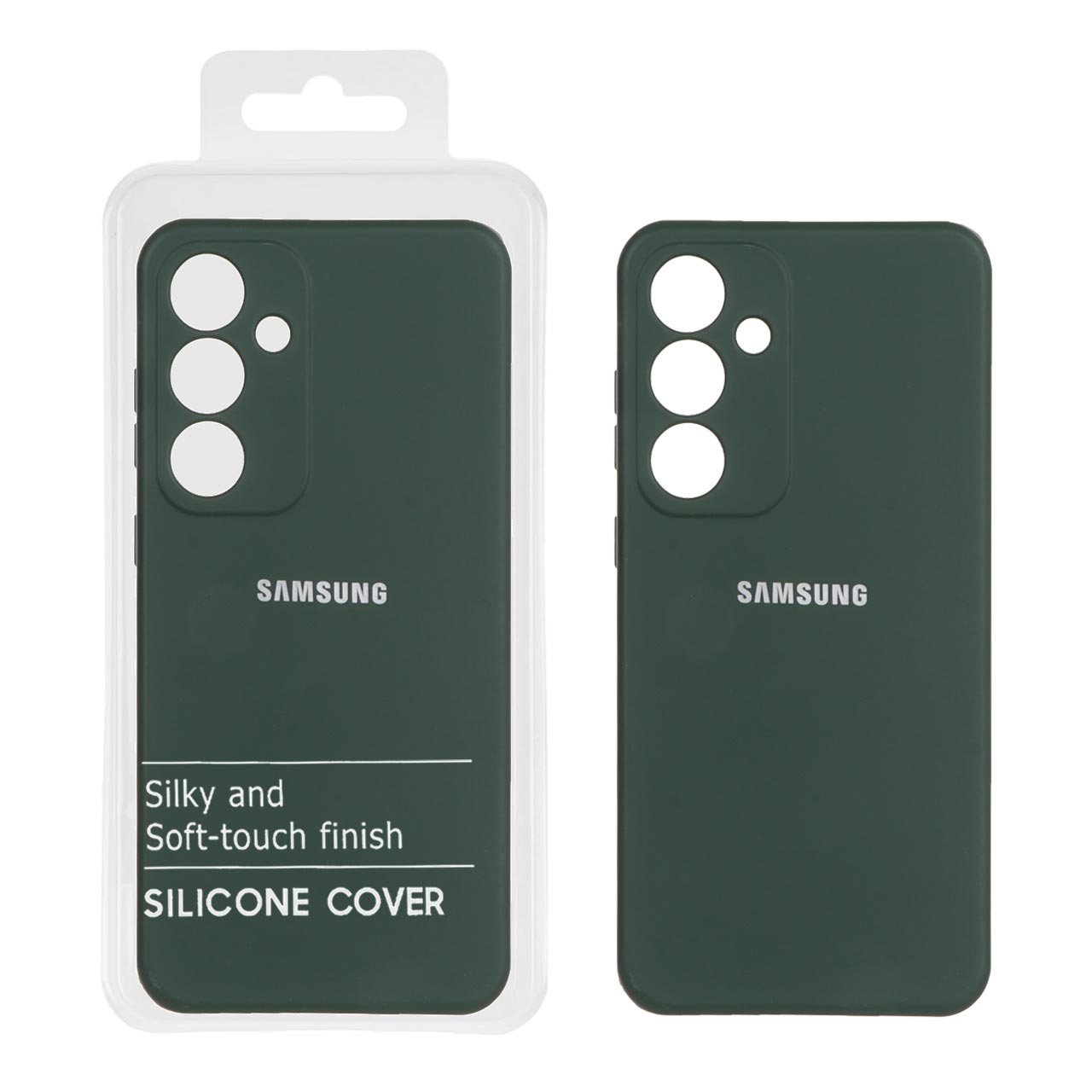 1201460 قاب نیو سیلیکون محافظ لنزدار Samsung Galaxy S24 FE - RFF - سبز تیره (پک دار) - تصویر 1