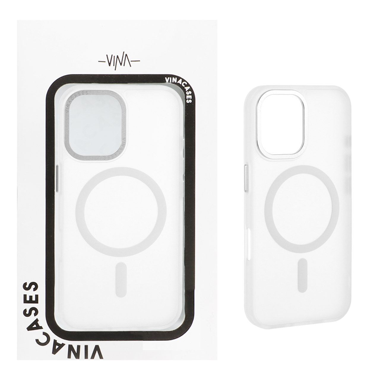 1228434 قاب اورجینال Vina مات Magsafe مدل Apple iPhone 16 - سفید (پک دار) - تصویر 1