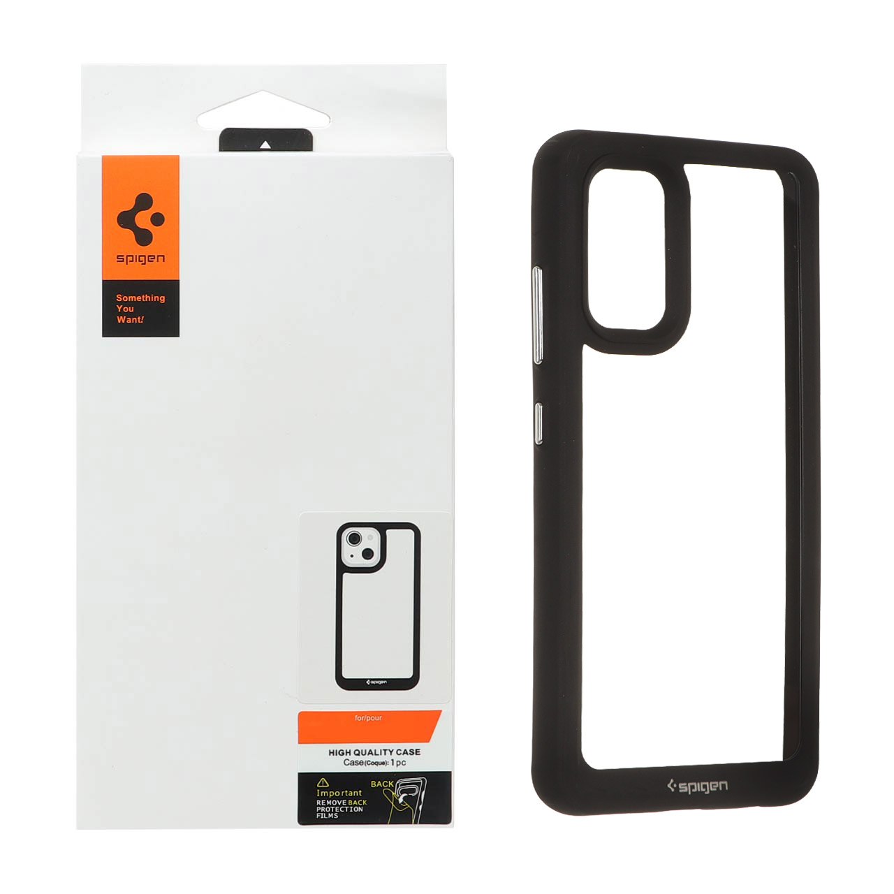 1228832 قاب اورجینال Spigen مدل Samsung Galaxy A32 4G - شفاف مشکی - تصویر 1