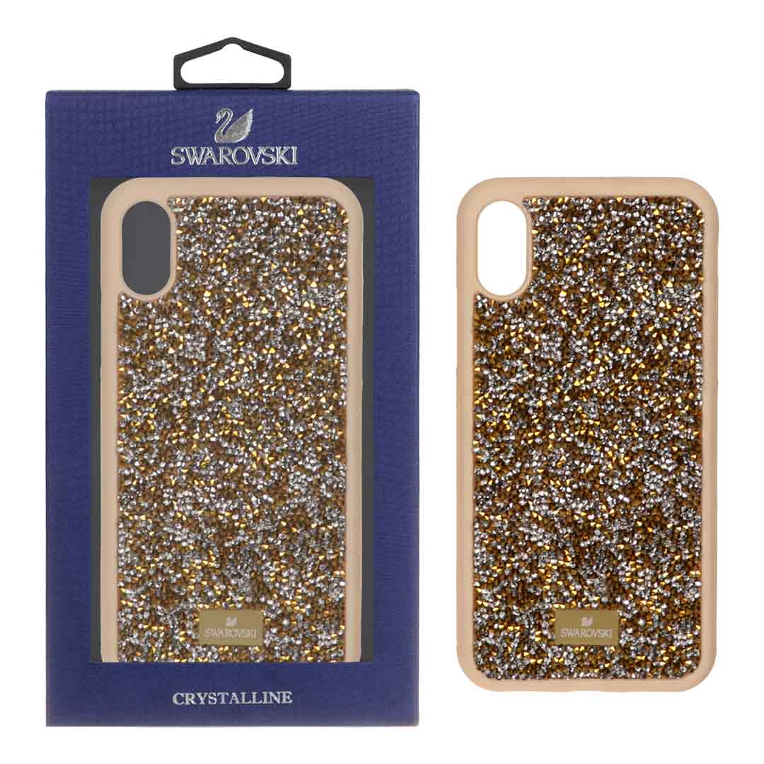 1230240 قاب Original Swarovski مدل Apple iPhone X / iPhone XS - طلایی (پک دار) - تصویر 1