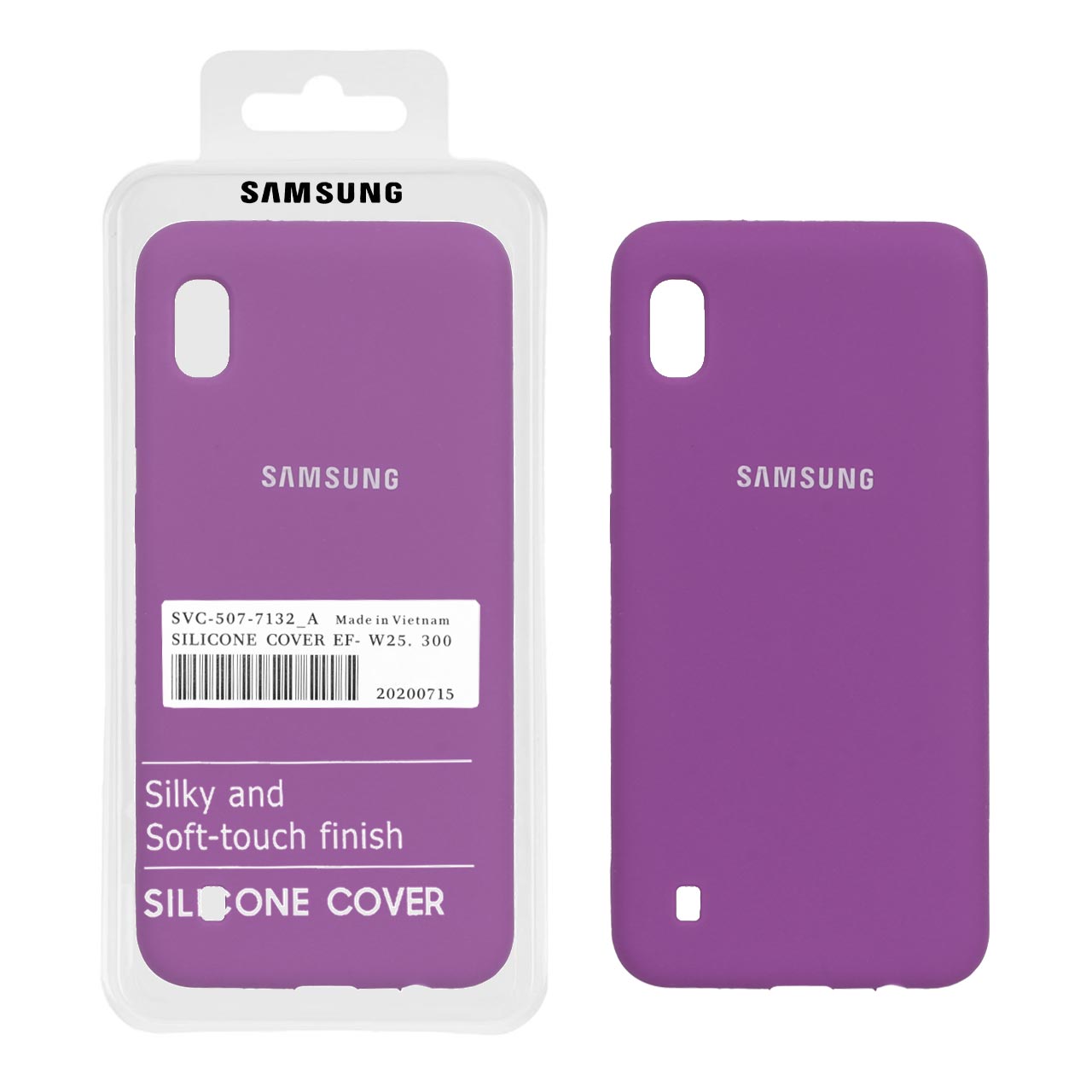 1241534 قاب سیلیکونی پاک کنی اورجینال درجه یک Samsung Galaxy A10 / M10 - ارغوانی (پک دار) - تصویر 1