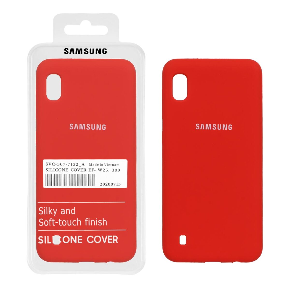 قاب سیلیکونی پاک کنی اورجینال درجه یک Samsung Galaxy A10 / M10 - قرمز (پک دار) - تصویر 1