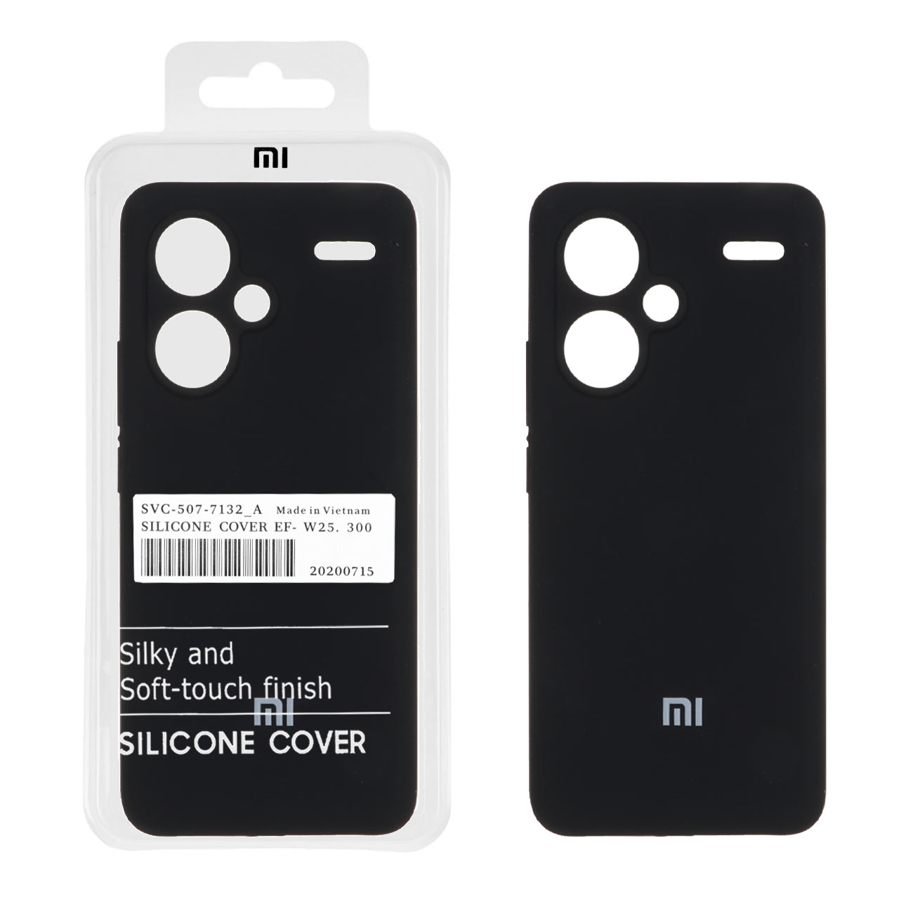 1242426 قاب سیلیکونی پاک کنی اورجینال درجه یک Xiaomi Redmi Note 13 Pro Plus 5G - مشکی (پک دار) - تصویر 1