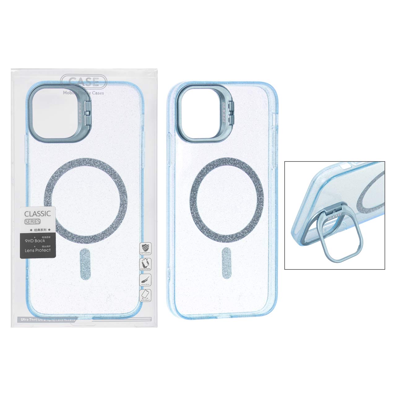 1281504 قاب BRACKET اکلیلی Magsafe مدل Apple iPhone 11 Pro Max - آبی (پک دار) - تصویر 1