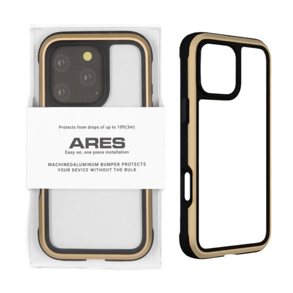 قاب Original KZDoo Ares مدل Apple iPhone 16 Pro - طلایی (پک دار)