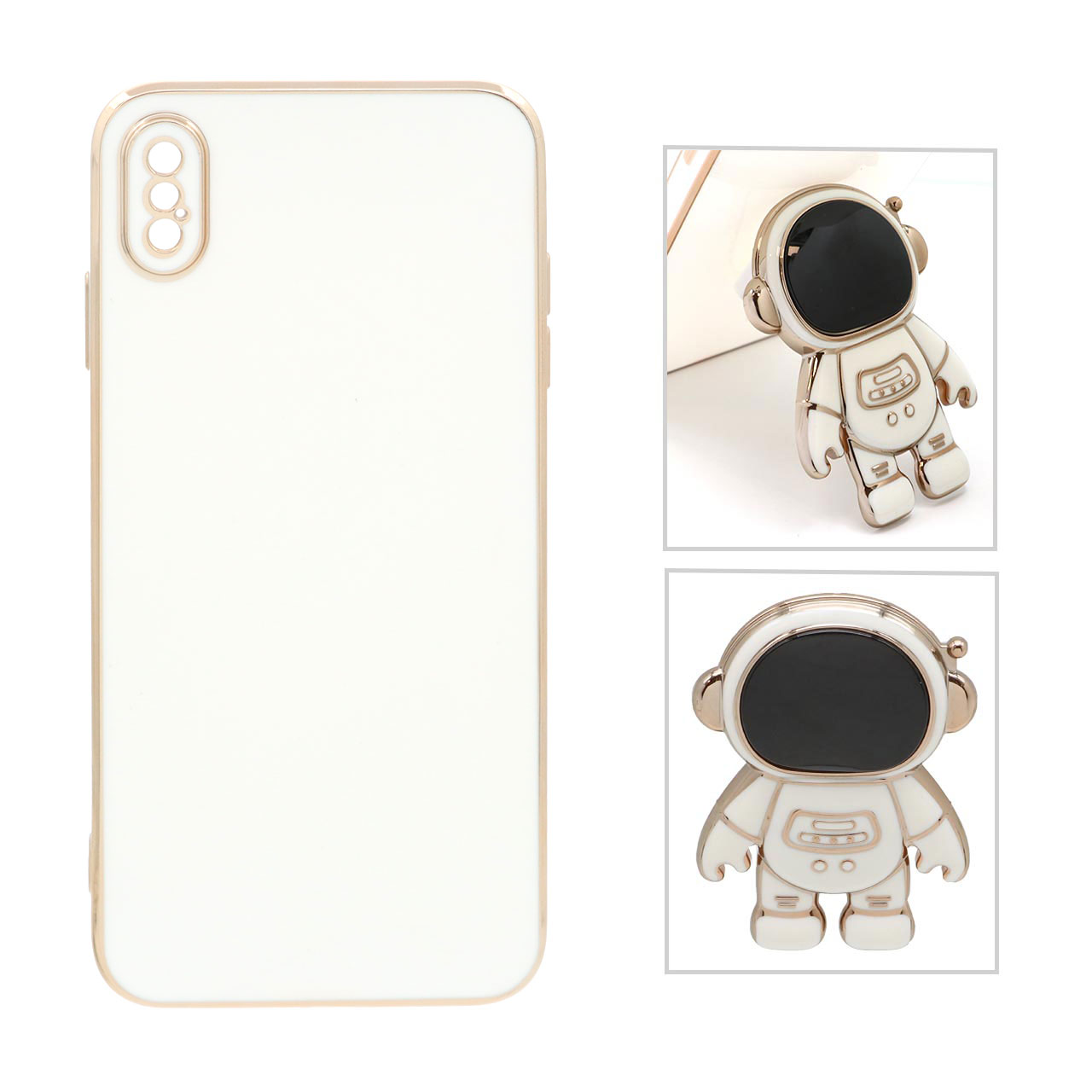 1293242 قاب مای کیس فضانورد Apple iPhone XS Max - سفید - تصویر 1