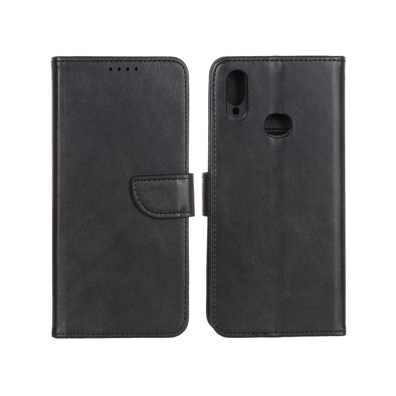 1293840 کیف چرمی موبایل مگنتی Samsung Galaxy A10s - مشکی - تصویر 1