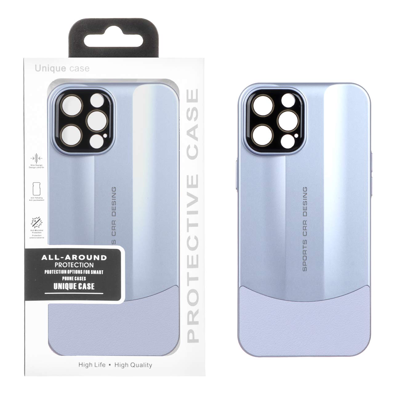 1300128 قاب اورجینال Sports Design محافظ لنز شیشه ای Apple iPhone 12 Pro Max - یاسی (پک دار) - تصویر 1