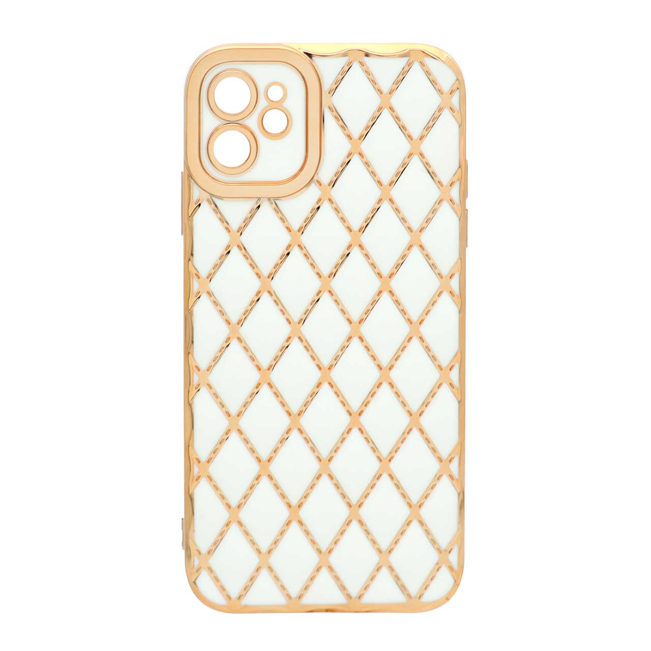 1305460 قاب My Case لوزی طرح دوخت Apple iPhone 11 - سفید - تصویر 1
