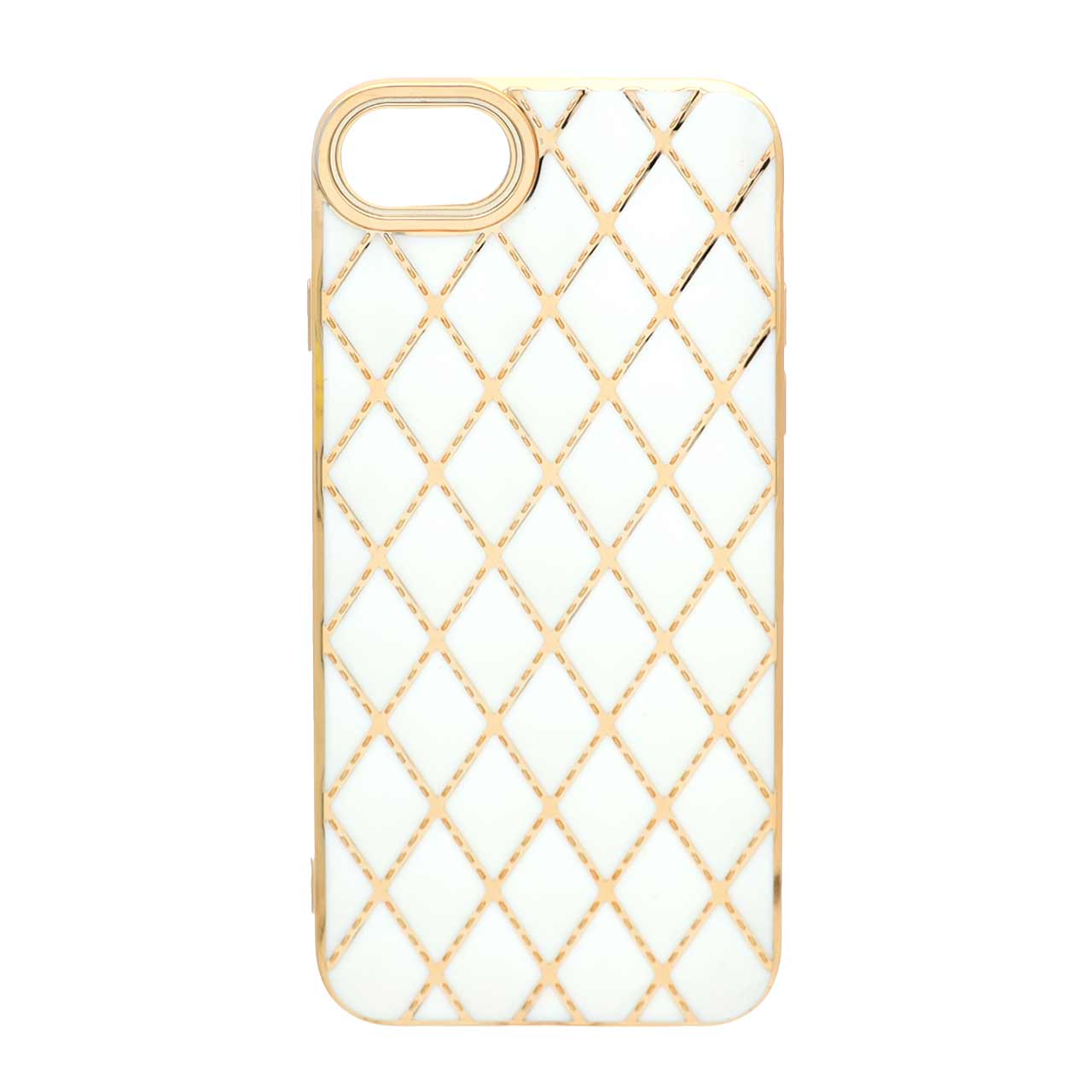 1305478 قاب My Case لوزی طرح دوخت Apple iPhone SE (2020) / iPhone 7 / iPhone 8 - سفید - تصویر 1