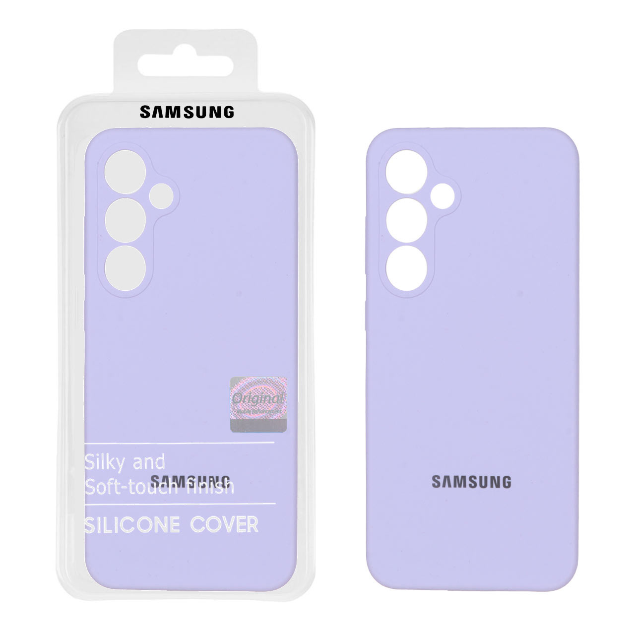 1305840 قاب سیلیکونی پاک کنی اورجینال Master Quality مدل  Samsung Galaxy S24 FE - یاسی (پک دار) - تصویر 1