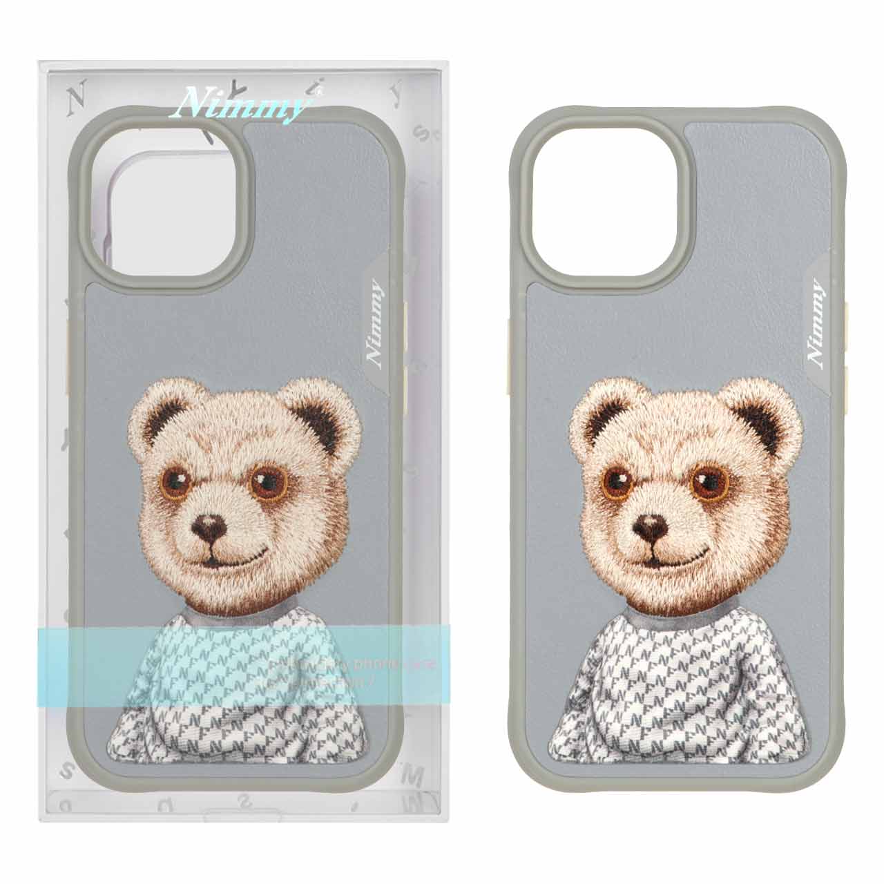 1309942 قاب اورجینال Nimmy گلدوزی برجسته Apple iPhone 15 / iPhone 14 / iPhone 13 - طرح 12 (پک دار) - تصویر 1