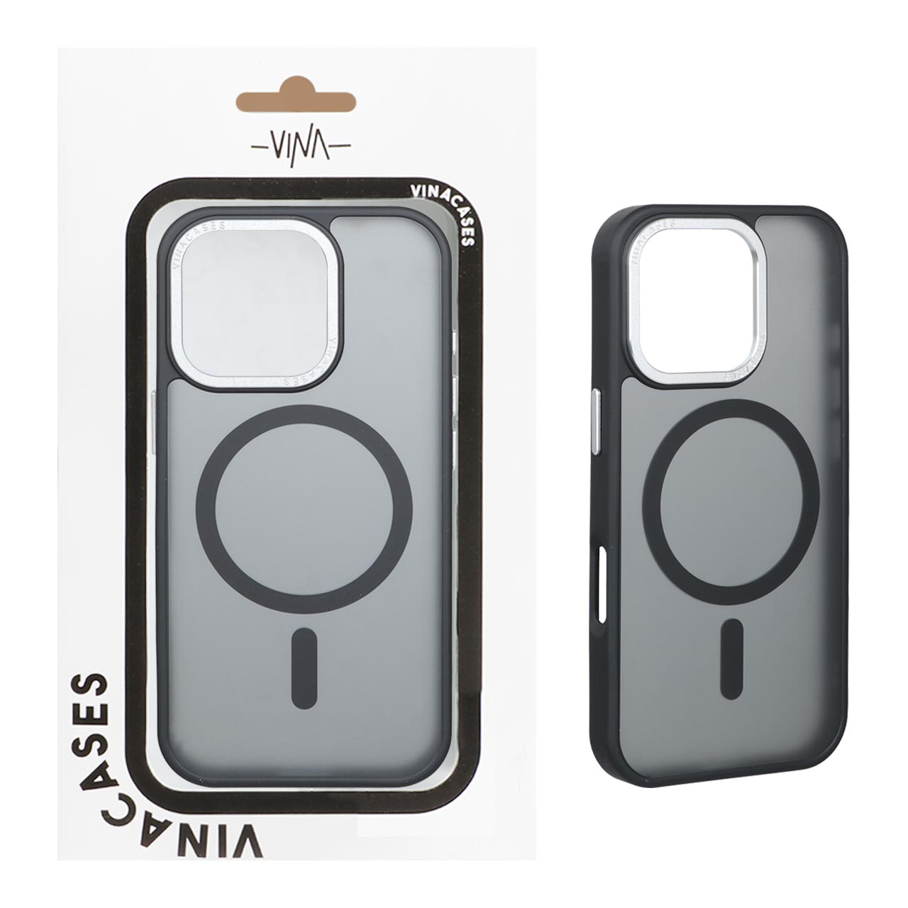 1310680 قاب اورجینال Vina مات Magsafe مدل Apple iPhone 16 Pro - مشکی (پک دار) - تصویر 1