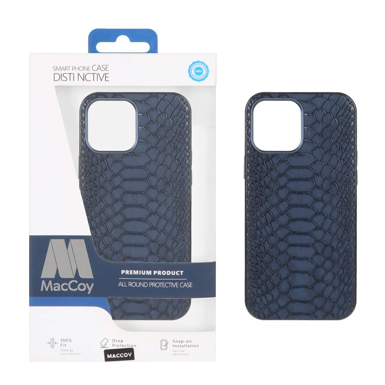 1312958 قاب اورجینال MacCoy چرمی پوست ماری Apple iPhone 13 Pro Max - سرمه ای (پک دار) - تصویر 1