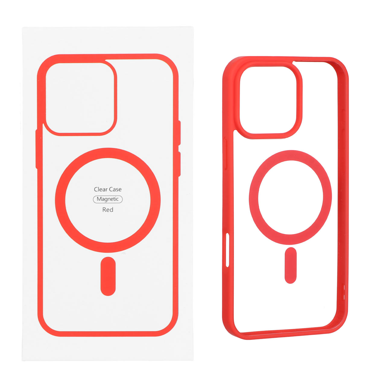 1313812 قاب اورجینال شفاف Magsafe مدل Apple iPhone 16 Pro Max - قرمز (پک دار) - تصویر 1