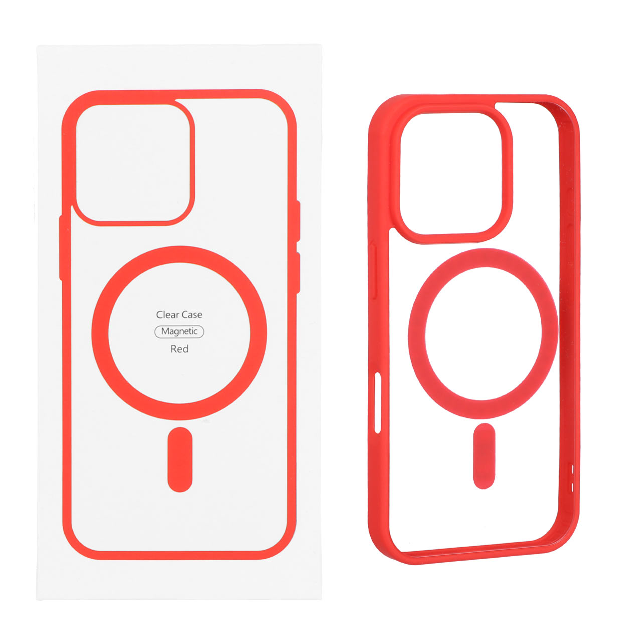 1313852 قاب اورجینال شفاف Magsafe مدل Apple iPhone 16 Pro - قرمز (پک دار) - تصویر 1