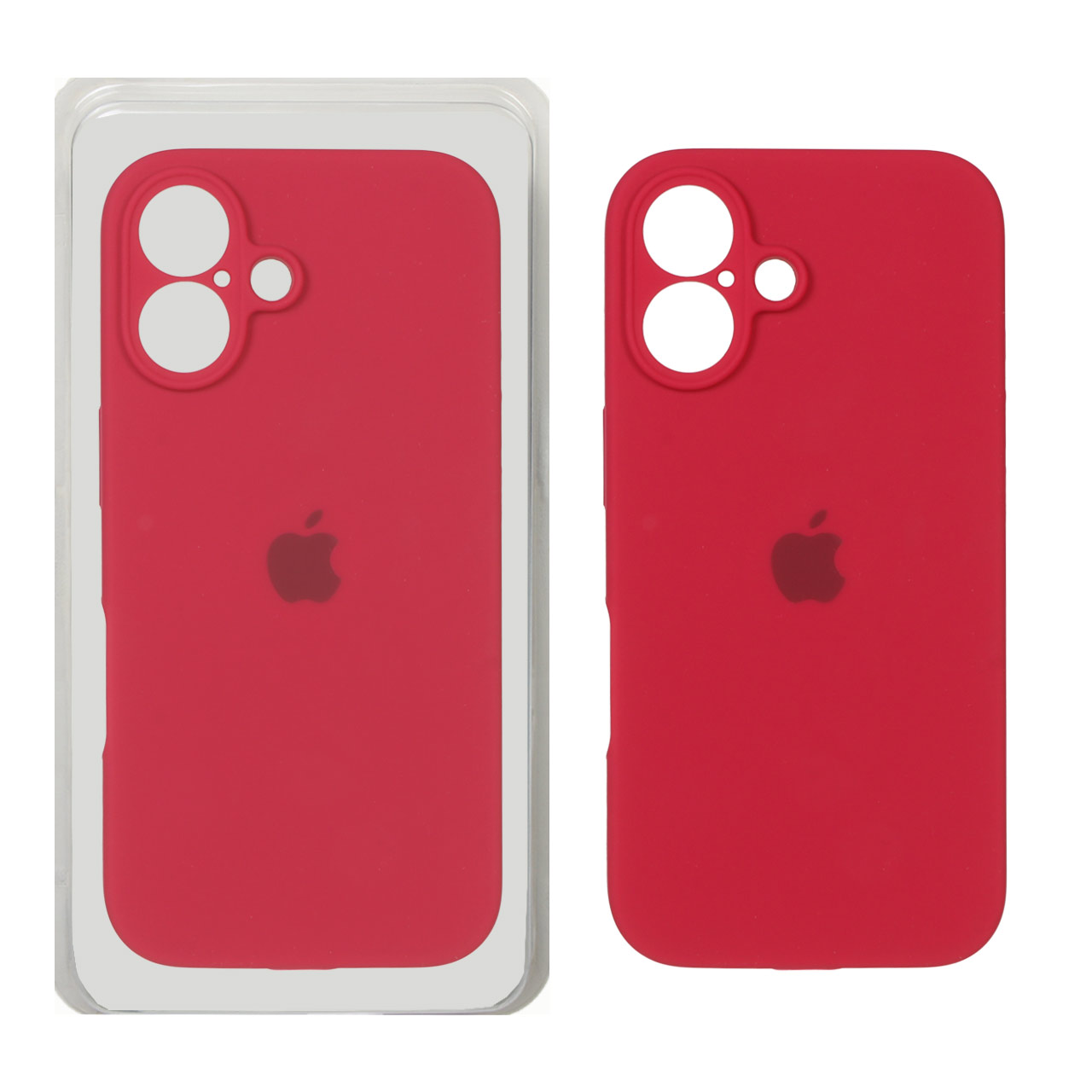 1315546 قاب سیلیکونی پاک کنی محافظ لنزدار اورجینال Apple iPhone 16 - آلبالویی (پک اصلی) - تصویر 1