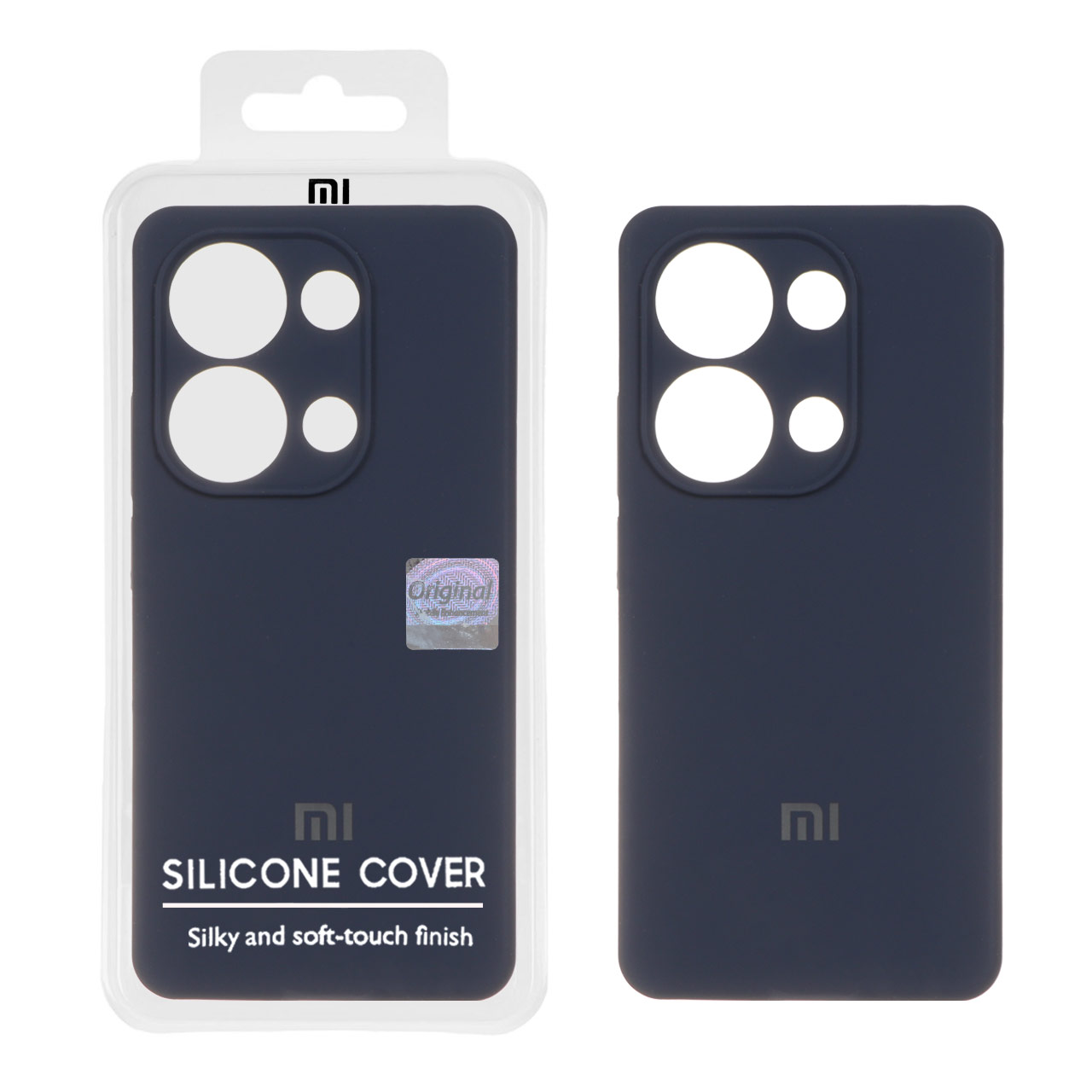 1316556 قاب سیلیکونی پاک کنی اورجینال Master Quality مدل Xiaomi Redmi Note 14S / Note 13 Pro 4G / M6 Pro 4G - سرمه ای (پک دار) - تصویر 1