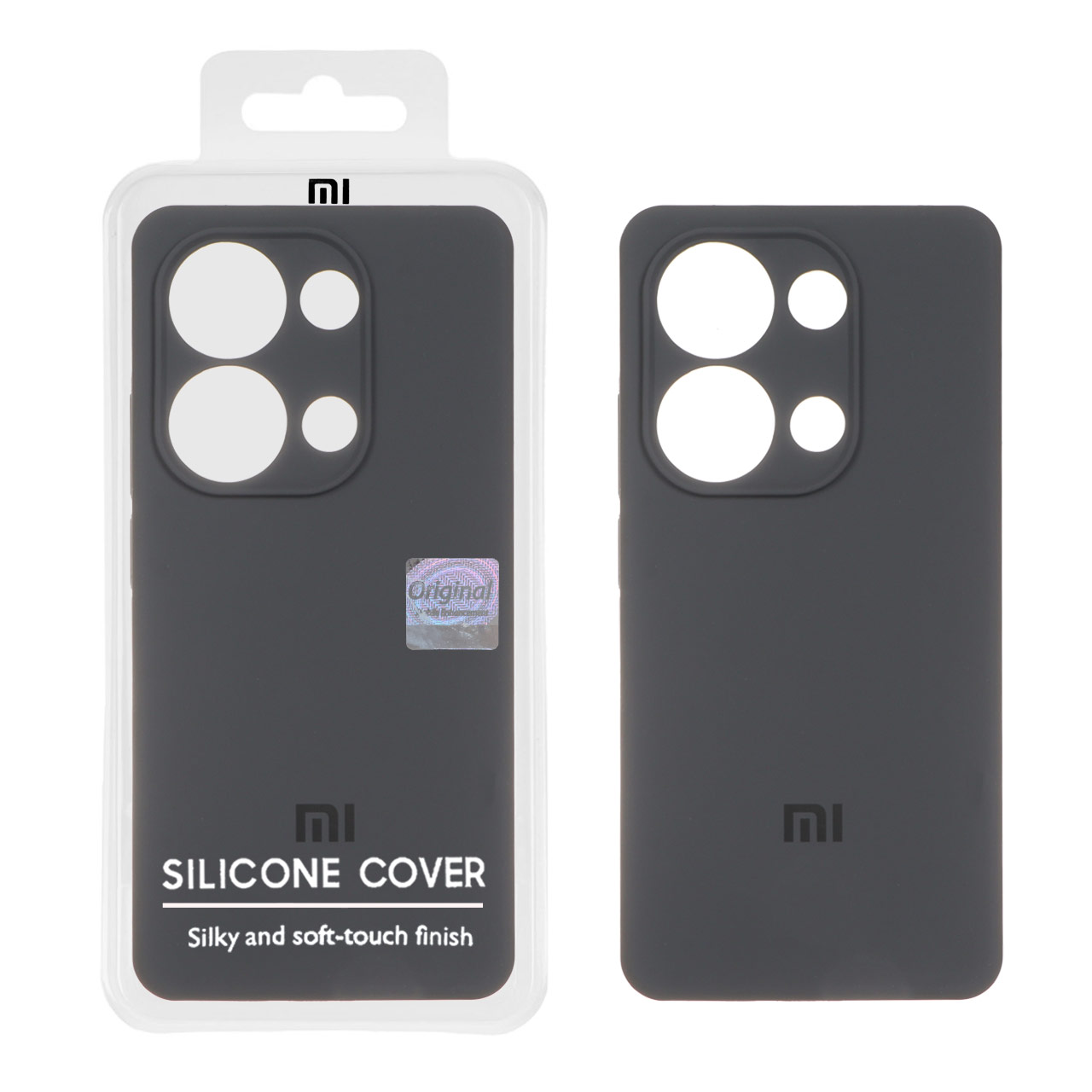 1316574 قاب سیلیکونی پاک کنی اورجینال Master Quality مدل Xiaomi Redmi Note 14S / Note 13 Pro 4G / M6 Pro 4G - خاکستری (پک دار) - تصویر 1