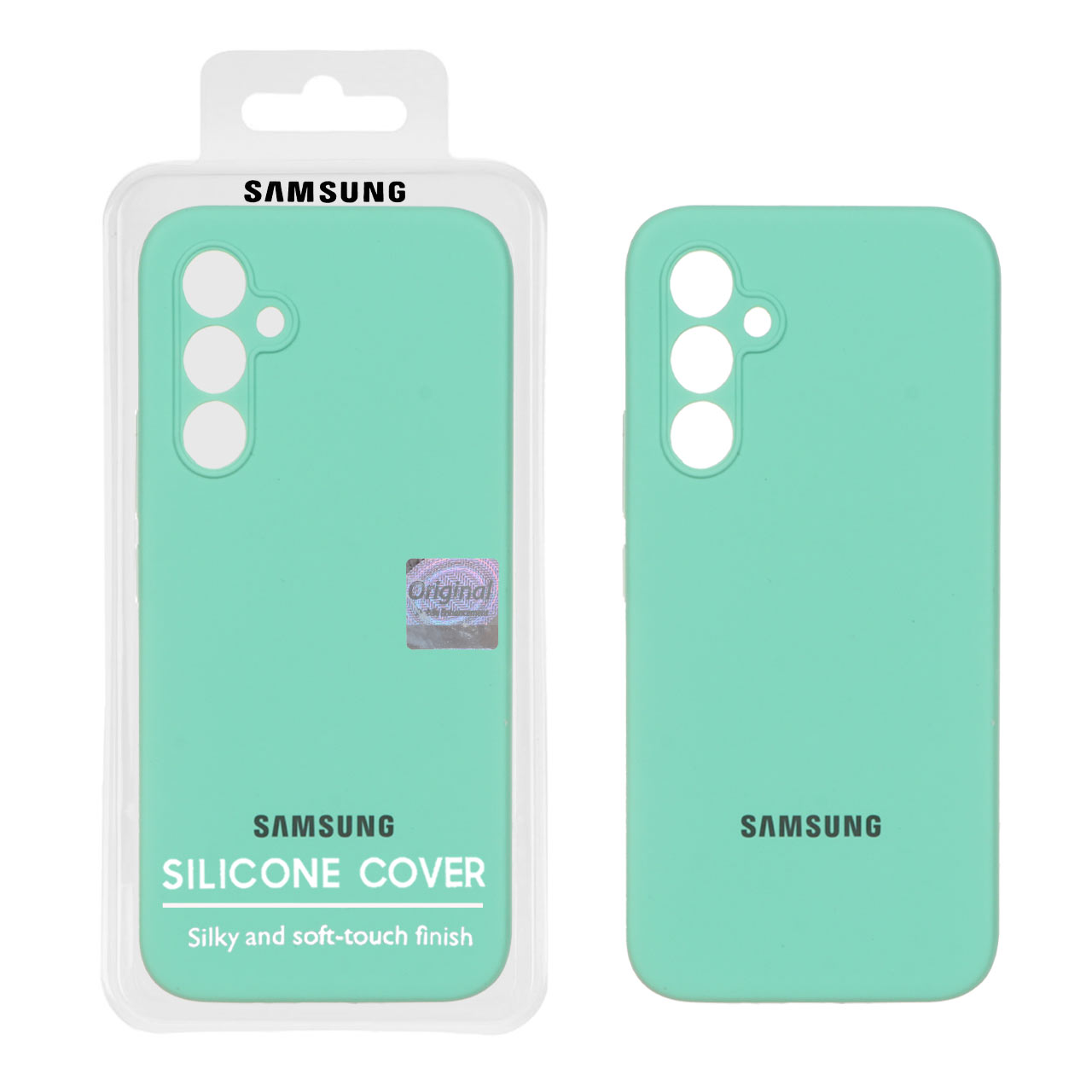 1316736 قاب سیلیکونی پاک کنی اورجینال Master Quality مدل Samsung Galaxy A54 - سبز مغز پسته ای (پک دار) - تصویر 1