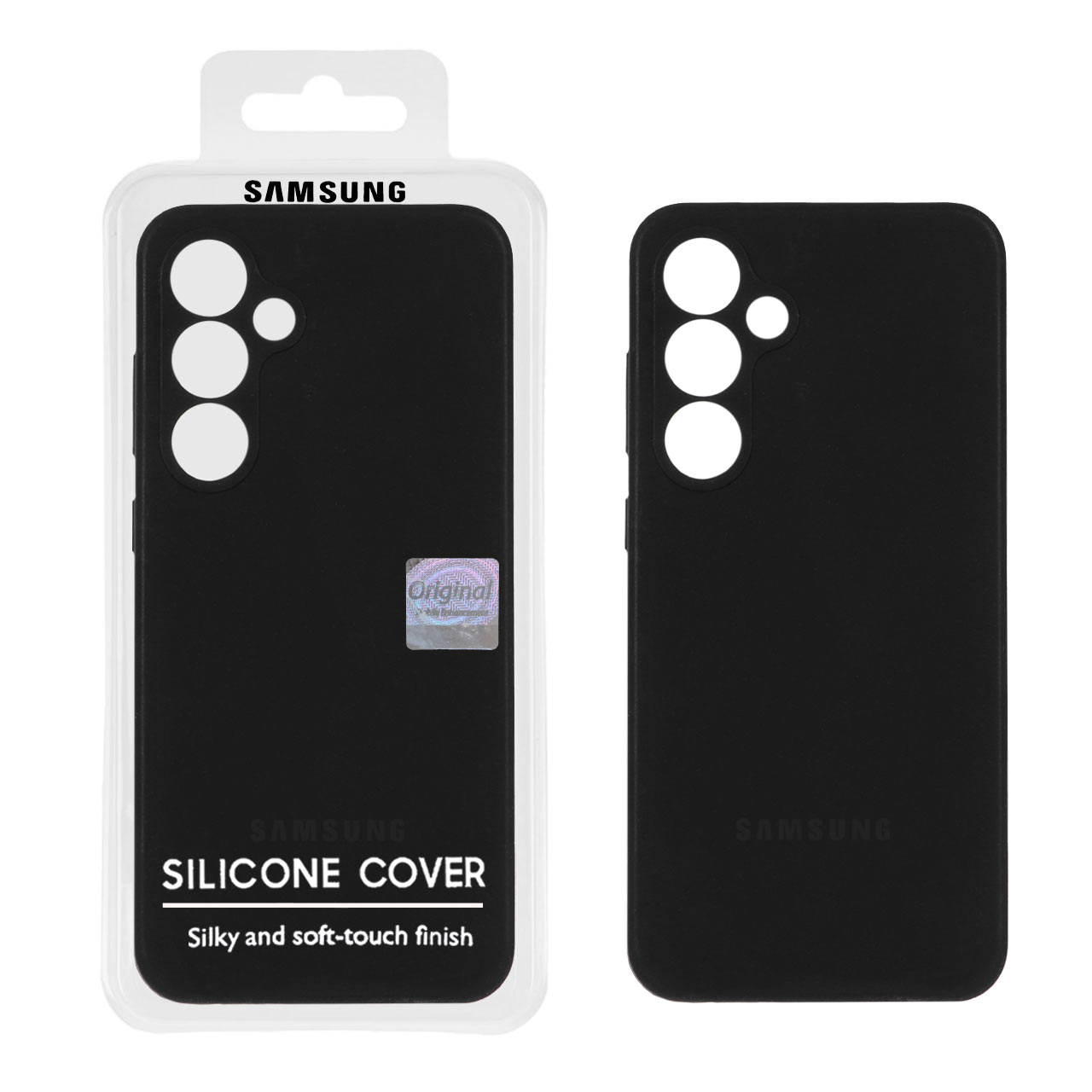 1316798 قاب سیلیکونی پاک کنی اورجینال Master Quality مدل Samsung Galaxy S24 FE - مشکی (پک دار) - تصویر 1