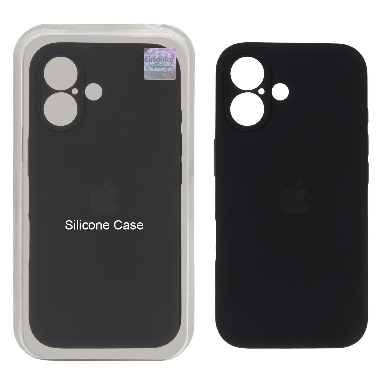 1316836 قاب سیلیکونی پاک کنی اورجینال Master Quality مدل Apple iPhone 16 - مشکی (پک دار) - تصویر 1