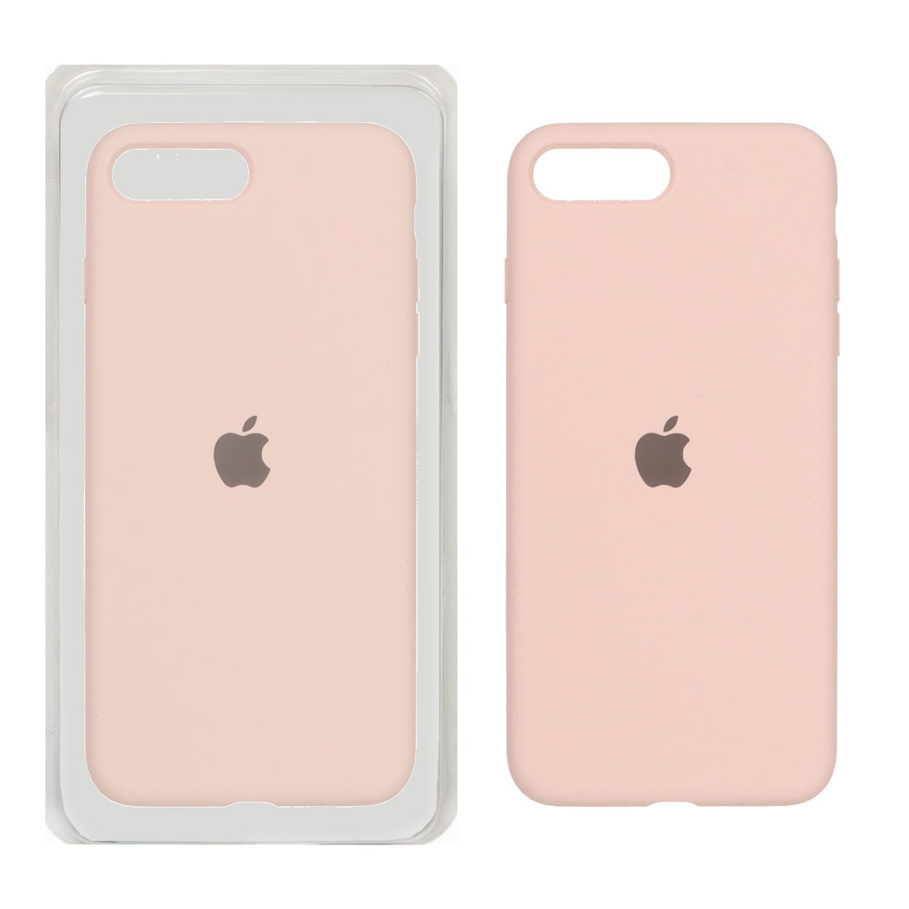 1321718 قاب سیلیکونی پاک کنی اورجینال Apple iPhone 7 Plus / iPhone 8 Plus - صورتی چرک (پک اصلی) - تصویر 1