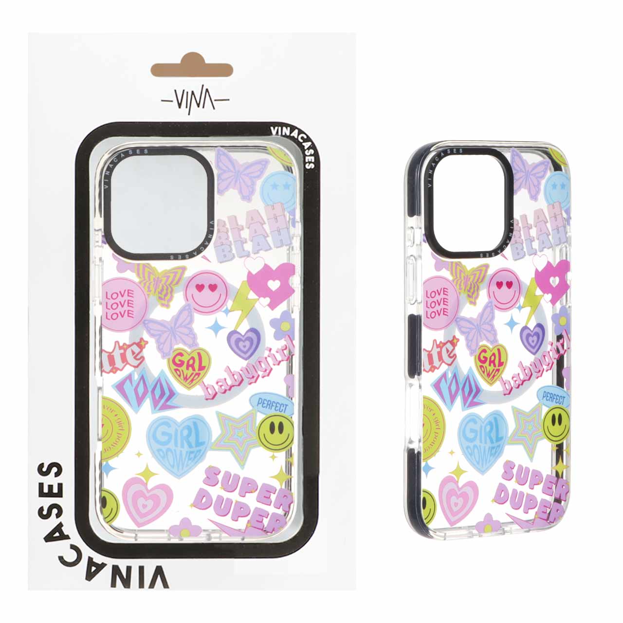 1322034 قاب اورجینال Vina شفاف Magsafe طرح دار Apple iPhone 16 Pro Max - کد 292 (پک دار) - تصویر 1