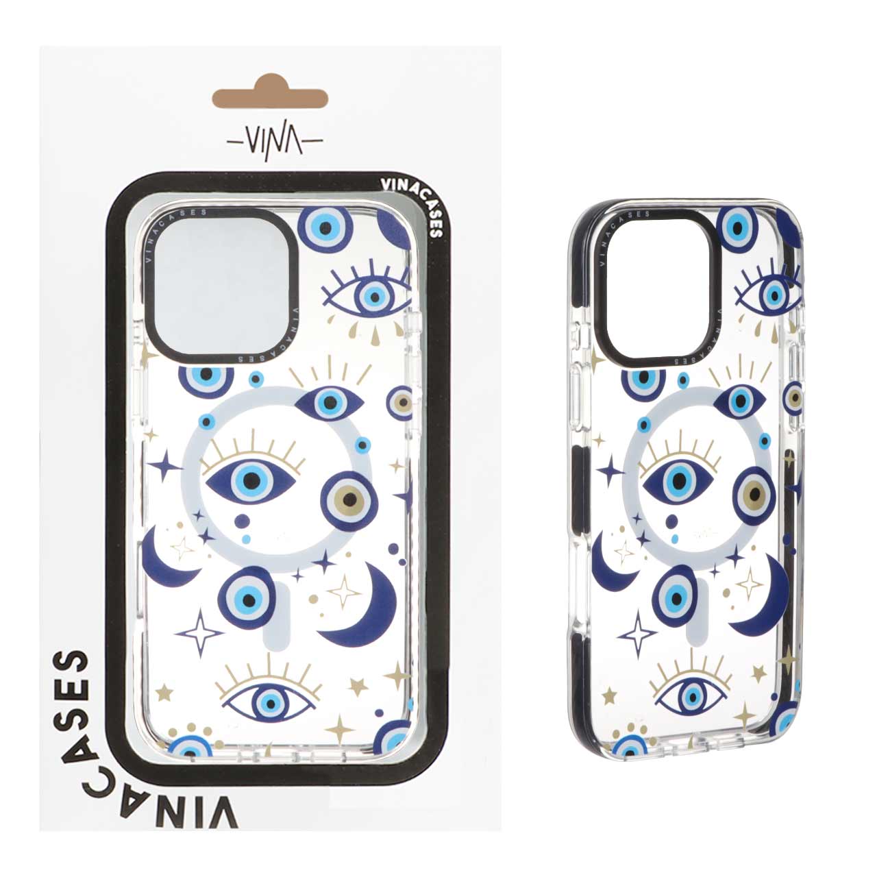 1322038 قاب اورجینال Vina شفاف Magsafe طرح دار Apple iPhone 16 Pro Max - کد 294 (پک دار) - تصویر 1