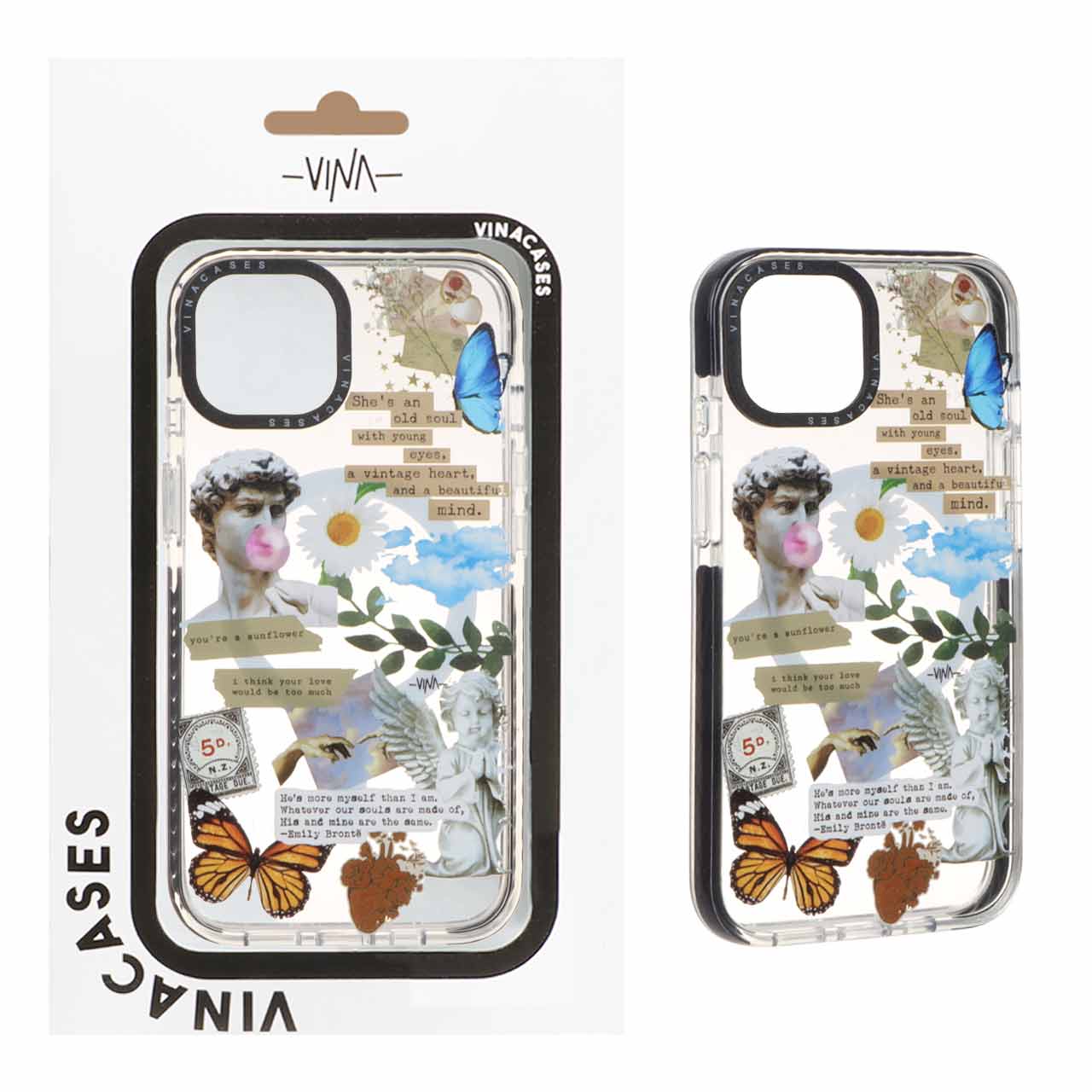 1322084 قاب اورجینال Vina شفاف Magsafe طرح دار Apple iPhone 13 / iPhone 14 - کد 317 (پک دار) - تصویر 1