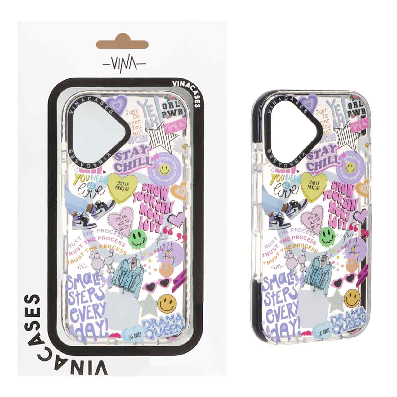 1322152 قاب اورجینال Vina شفاف Magsafe طرح دار Apple iPhone 16 - کد 351 (پک دار) - تصویر 1