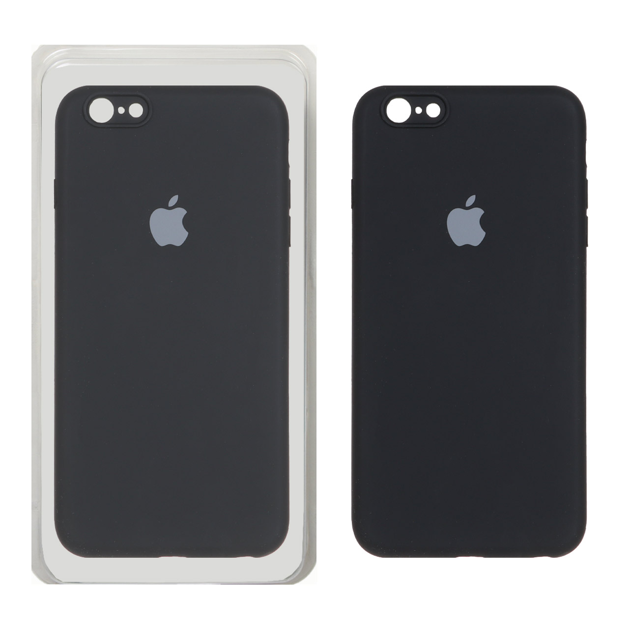 1326148 قاب سیلیکونی پاک کنی محافظ لنزدار اورجینال Apple iPhone 6 Plus / iPhone 6s Plus - مشکی (پک اصلی) - تصویر 1