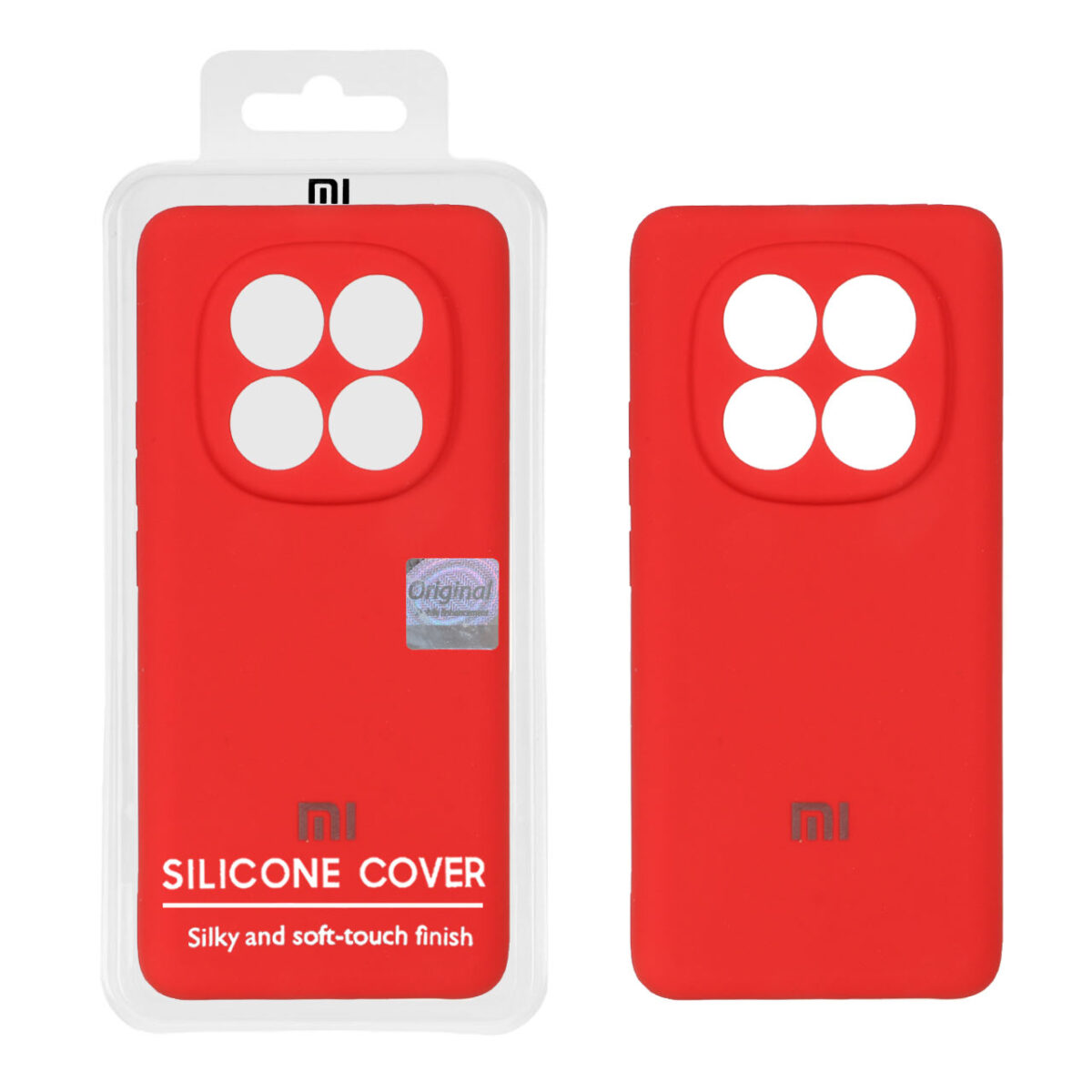 قاب سیلیکونی پاک کنی اورجینال Master Quality مدل Xiaomi Redmi Note 14 Pro 5G / Redmi Note 14 Pro Plus 5G / Poco X7 5G -  قرمز (پک دار) - تصویر 1