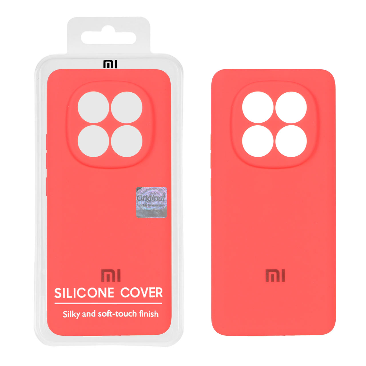 1330526 قاب سیلیکونی پاک کنی اورجینال Master Quality مدل Xiaomi Redmi Note 14 Pro 5G / Redmi Note 14 Pro Plus 5G / Poco X7 5G - مرجانی (پک دار) - تصویر 1