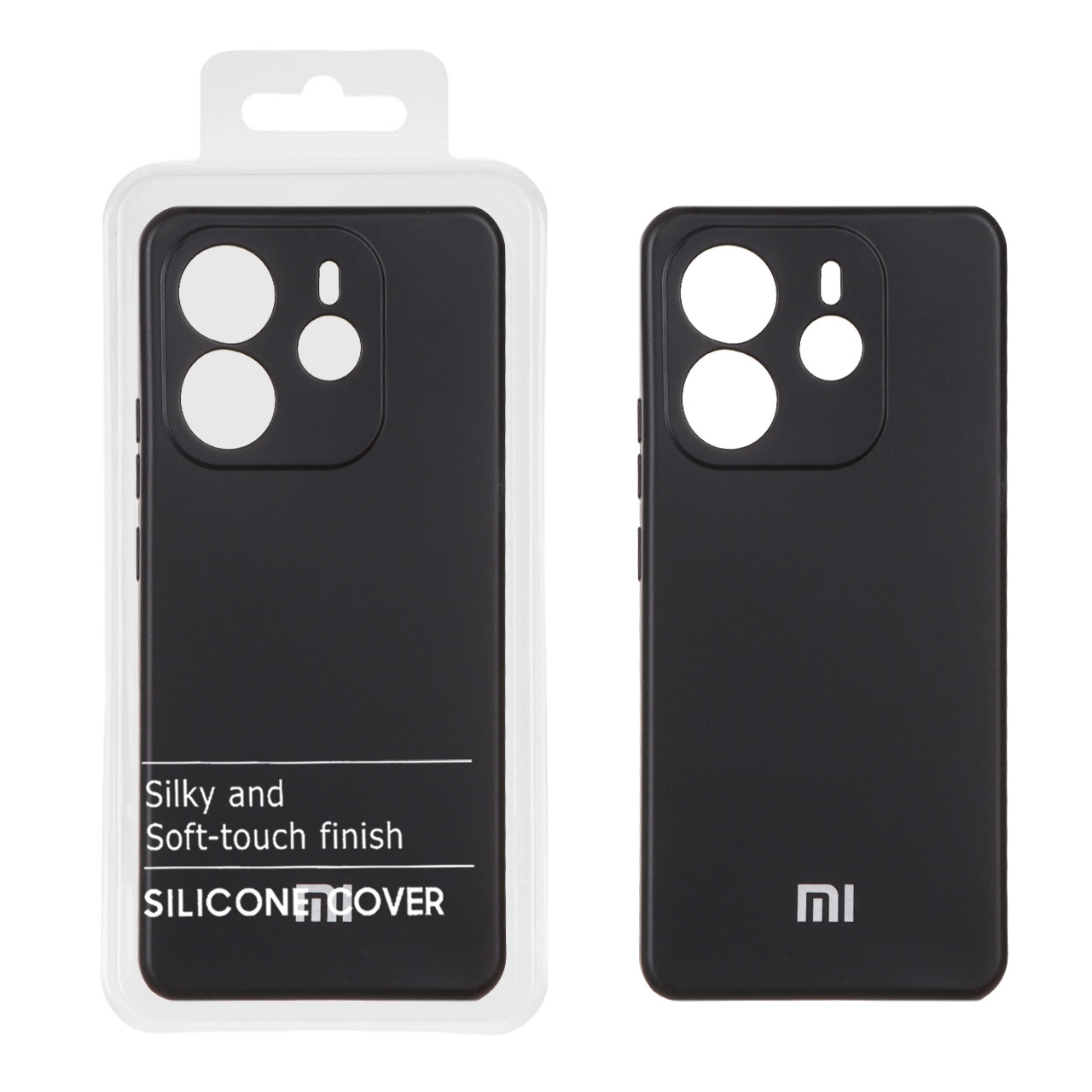 1334518 قاب نیو سیلیکون محافظ لنزدار Xiaomi Redmi Note 14 4G - RFF - مشکی (پک دار) - تصویر 1