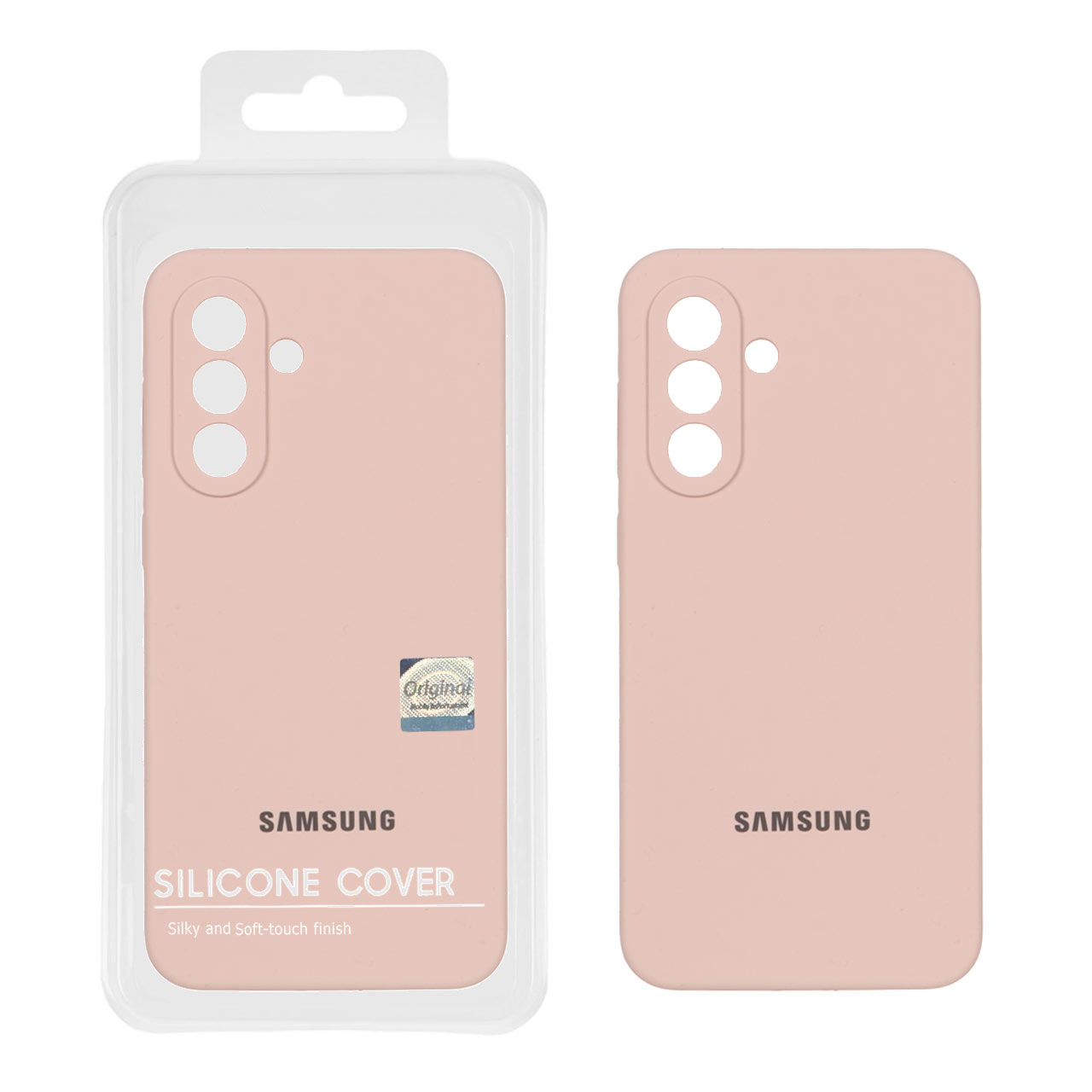 1340134 قاب سیلیکونی پاک کنی اورجینال Master Quality مدل Samsung Galaxy A56 / A36 - کرم نارنجی (پک دار) - تصویر 1