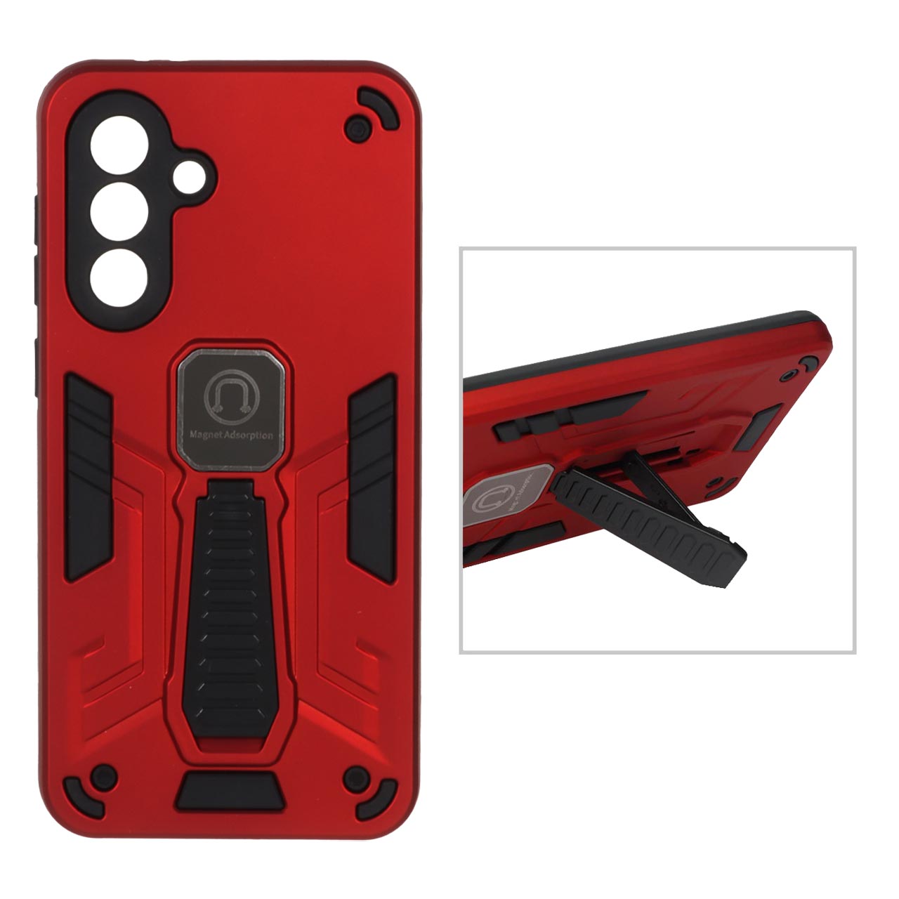 1340996 قاب بتمن استندشو Samsung Galaxy A56 / A36 - قرمز - تصویر 1