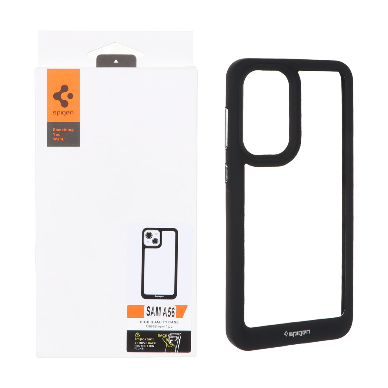 1347702 قاب اورجینال Spigen مدل Samsung Galaxy A56 / A36 - شفاف مشکی - تصویر 1